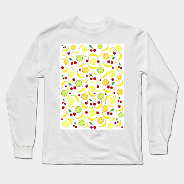 ASSORTMENT Of Fruit. Long Sleeve T-Shirt by SartorisArt1